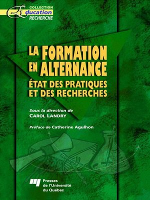 cover image of La formation en alternance